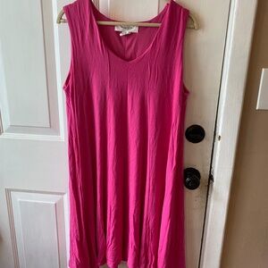 PINK SLEEVELESS DRESS M